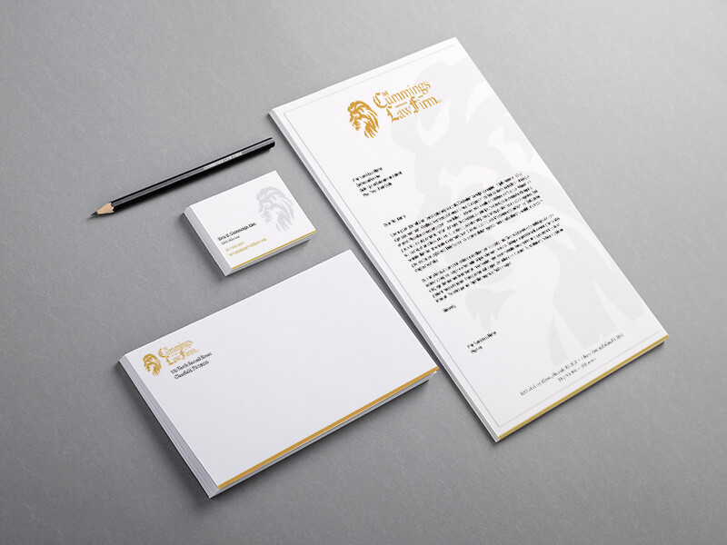 Cummings Law Firm Stationery